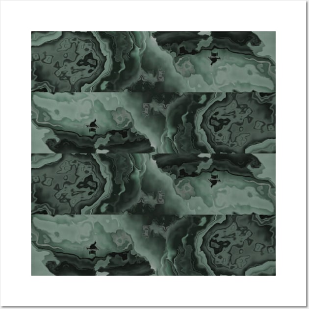 Sage Green Malachite Agate Stone Wall Art by Moon Art